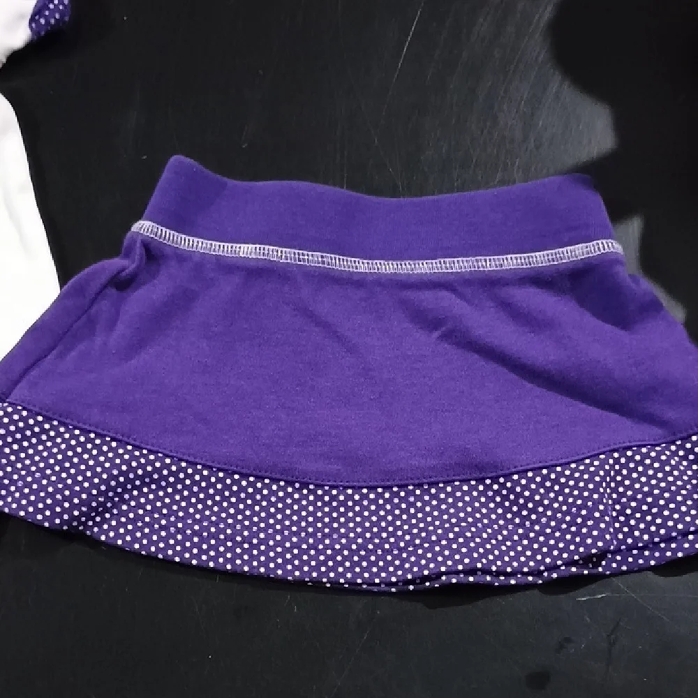 NFL Vikings Purple and White Baby Outfit